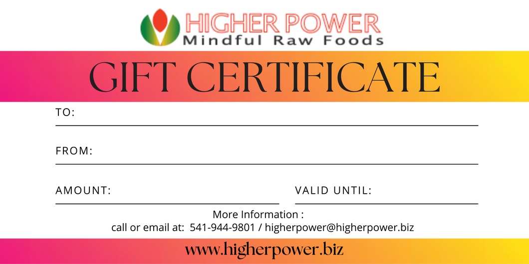 Higher Power Gift Card